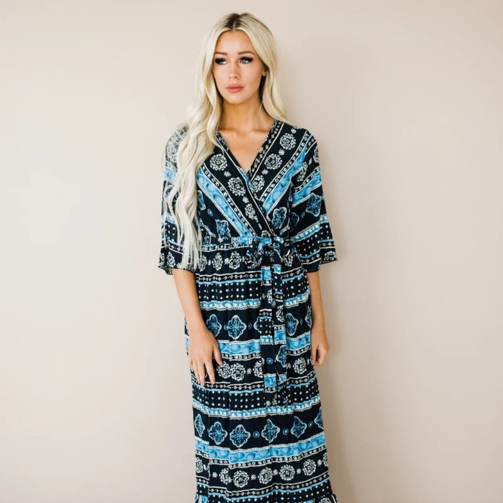 ESMERALDA DRESS IN NAVY